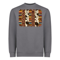 Storm serape sunflower cowhide leopard brushstroke Heavyweight Sweatshirt - AdoDesignShop