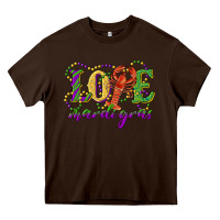 Love With Crawfish Mardi Gras Heavy Core Tee | Teevron