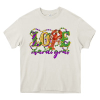 Cream love with crawfish mardi gras Heavy Core Tee - RanaPortraitStore
