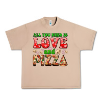 All You Need Is Love And Pizza Urban Heavy Tee | Teevron