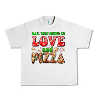 Lunar Rock all you need is love and pizza Urban Heavy Tee - AdoDesignShop