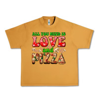 Peanut Butter all you need is love and pizza Urban Heavy Tee - AdoDesignShop