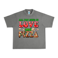 Tornado all you need is love and pizza Urban Heavy Tee - AdoDesignShop