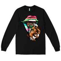 Black Serape Cowboy Tongue Long Sleeve Tee - Jasminsmagicworld