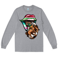 Heather Grey Serape Cowboy Tongue Long Sleeve Tee - Jasminsmagicworld
