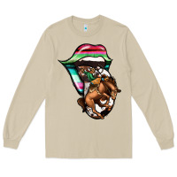 Mushroom Serape Cowboy Tongue Long Sleeve Tee - Jasminsmagicworld
