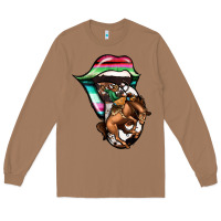 Toasted Coconut Serape Cowboy Tongue Long Sleeve Tee - Jasminsmagicworld