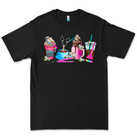 Black hair stylist coffee cup Premium Tee - AdoDesignShop