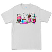 Dove Grey hair stylist coffee cup Premium Tee - AdoDesignShop