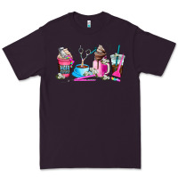 Plum hair stylist coffee cup Premium Tee - AdoDesignShop