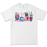White hair stylist coffee cup Premium Tee - AdoDesignShop