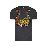 Vintage Black horseshoe sunflower Vintage Tee - JahusDesignShop