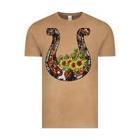 Vintage Camel horseshoe sunflower Vintage Tee - JahusDesignShop