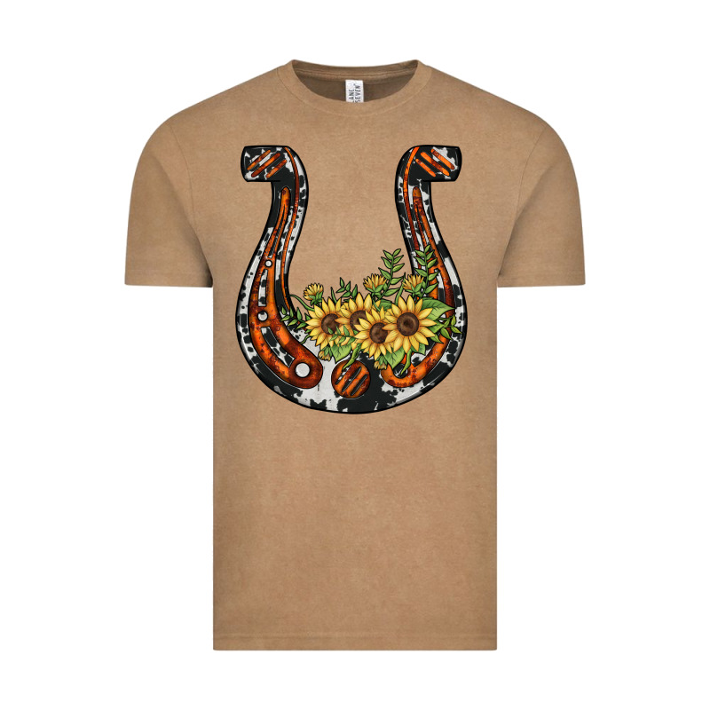 Horseshoe Sunflower Vintage Tee by JahusDesignShop | Teevron