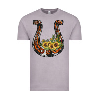 Vintage Zinc horseshoe sunflower Vintage Tee - JahusDesignShop
