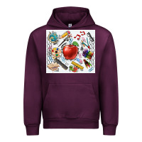 Mauve Wine school elements tumbler Urban Hoodie - CowGirlArtShop