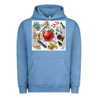 Pigment Pebble Blue school elements tumbler Urban Hoodie - CowGirlArtShop
