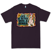 Plum life is better with a beagle Premium Tee - RanaPortraitStore