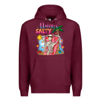 Burgundy Always salty Premium Hoodie - NancyCooperArtShop