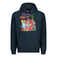 Navy Always salty Premium Hoodie - NancyCooperArtShop