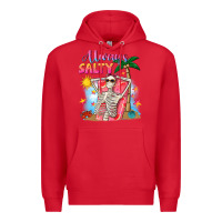 Red Always salty Premium Hoodie - NancyCooperArtShop