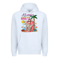 White Always salty Premium Hoodie - NancyCooperArtShop