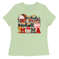 Matcha somebody's loud mouth baseball mama Ladies Tee - Zillion Design Studio