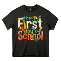 Asphalt happy first day of school Heavy Core Tee - texasbilliewilder