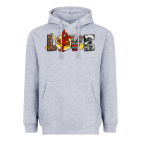 Heather Grey love crawfish western mardi gras Heavyweight Hoodie - Jasminsmagicworld