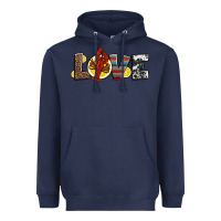 Navy love crawfish western mardi gras Heavyweight Hoodie - Jasminsmagicworld