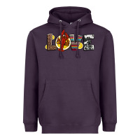 Plum love crawfish western mardi gras Heavyweight Hoodie - Jasminsmagicworld