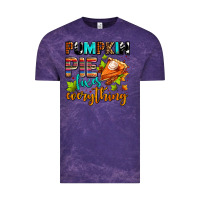 Cloud Purple pumpkin pie fixes everything Vintage Tee - AdoDesignShop