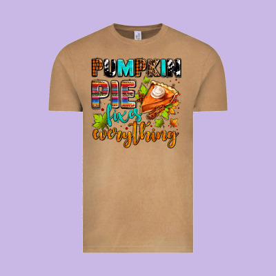 Pumpkin Pie Fixes Everything Vintage Tee Designed By Adodesignshop