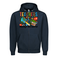 Navy teachers change the world Zipper Hoodie - NancyCooperArtShop