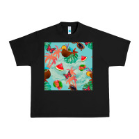 Black summer vibes seamless pattern Urban Heavy Tee - BundleAndBundleShop
