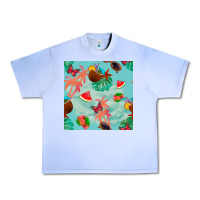 Grape Ice summer vibes seamless pattern Urban Heavy Tee - BundleAndBundleShop