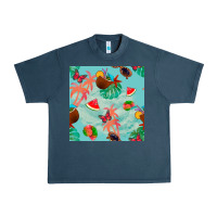 Midnight Navy summer vibes seamless pattern Urban Heavy Tee - BundleAndBundleShop
