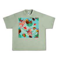 Oil Green summer vibes seamless pattern Urban Heavy Tee - BundleAndBundleShop