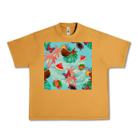 Peanut Butter summer vibes seamless pattern Urban Heavy Tee - BundleAndBundleShop