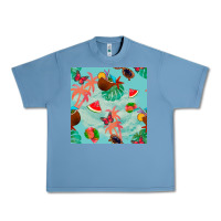 Pebble Blue summer vibes seamless pattern Urban Heavy Tee - BundleAndBundleShop
