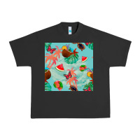 Pigment Black summer vibes seamless pattern Urban Heavy Tee - BundleAndBundleShop