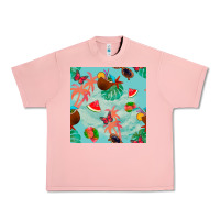 Salmon summer vibes seamless pattern Urban Heavy Tee - BundleAndBundleShop