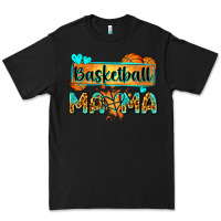 Black basketball mama with leopard Premium Tee - Zillion Design Studio