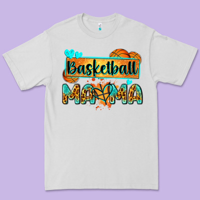 Basketball Mama With Leopard Premium Tee Designed By Zillion Design Studio