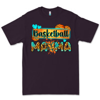Plum basketball mama with leopard Premium Tee - Zillion Design Studio