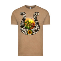 Vintage Coffee horseshoe sunset Vintage Tee - JahusDesignShop