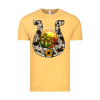 Vintage Mustard horseshoe sunset Vintage Tee - JahusDesignShop