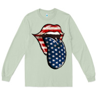 Matcha America 4th Of July Tongue Long Sleeve Tee - Jasminsmagicworld