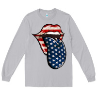 Moon Dust America 4th Of July Tongue Long Sleeve Tee - Jasminsmagicworld