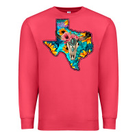 Cardinal Western Sunflower, Rose, Gemstsone, Turquoise Bull Skull Premium Sweatshirt - Bettercallsaul